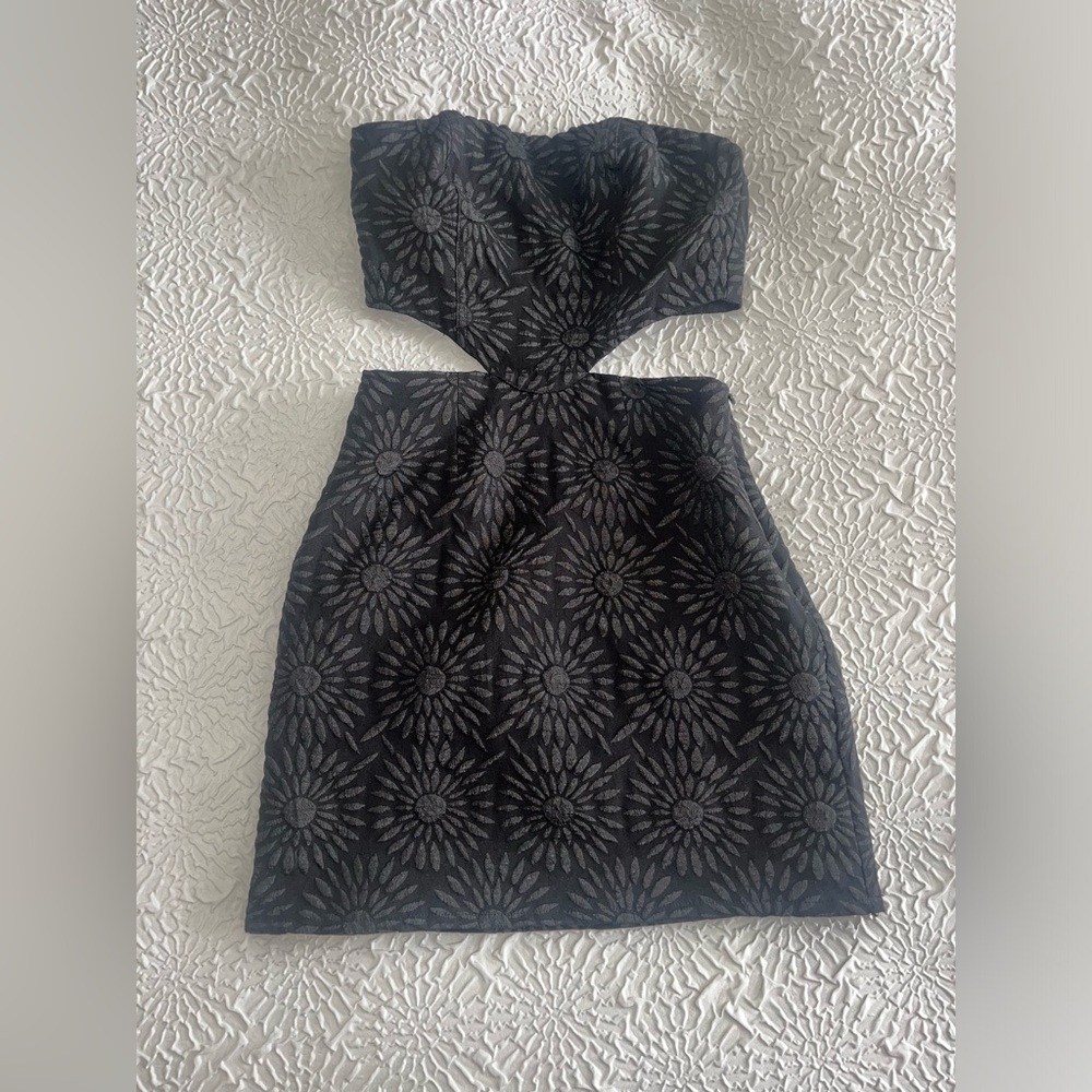 Princess Polly black mini dress. Size 0